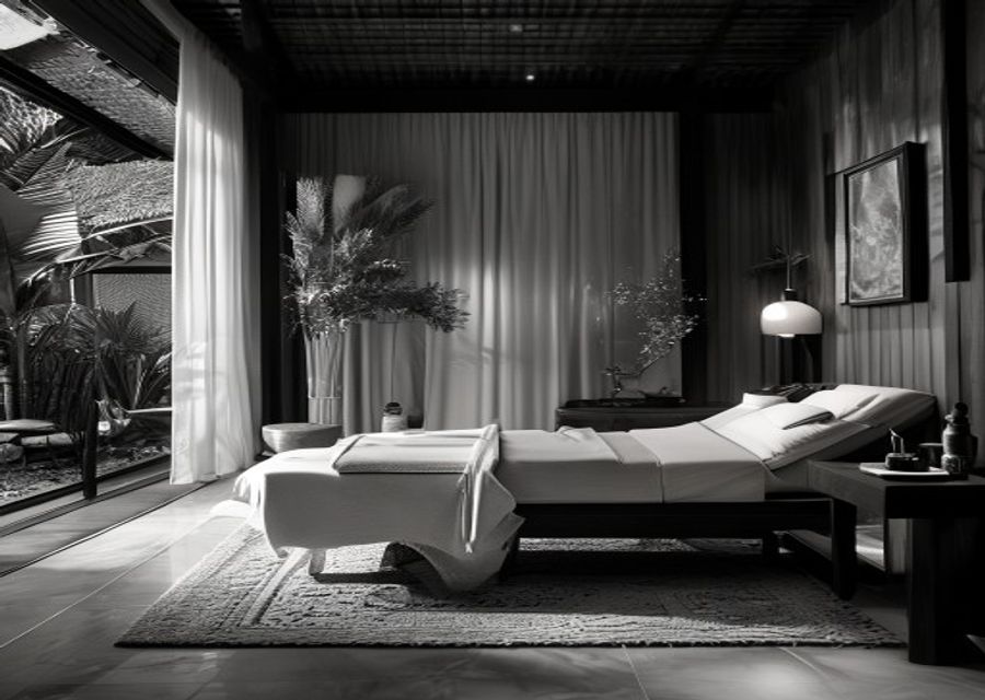Spa treatment room